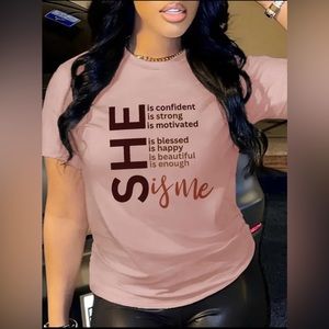 NWT SHE is Confident Shirt